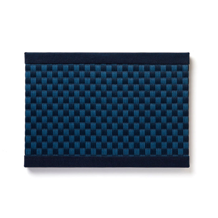 MTB03 - Mini Tatami Mat (B4 size) Checkered Indigo