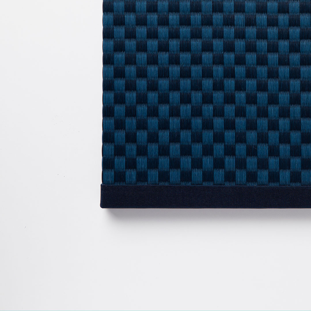 Mini Tatami Mat (Rectangular) - Ichimatsu Indigo