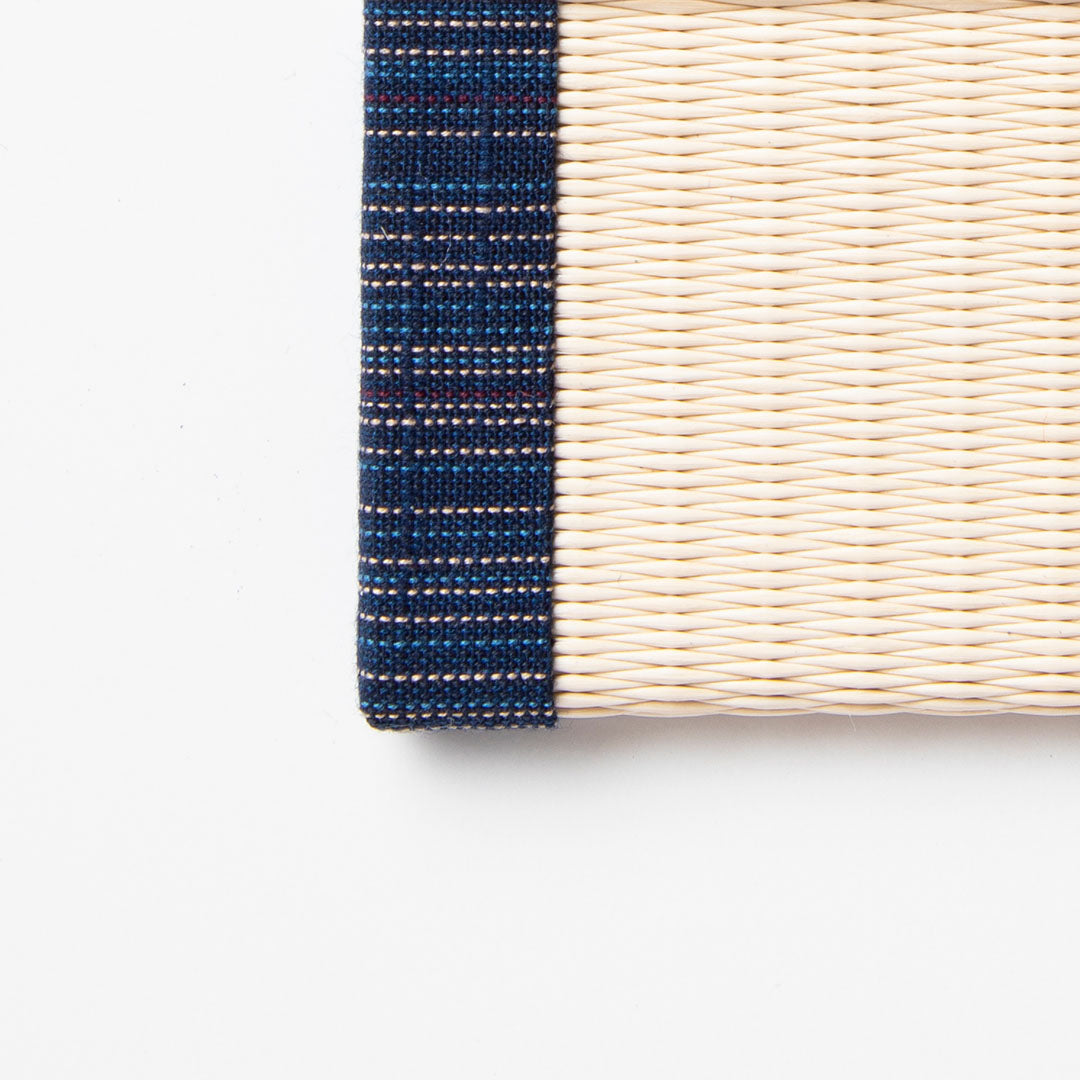 PP025 - スマートフォン置き　会津木綿（紺）