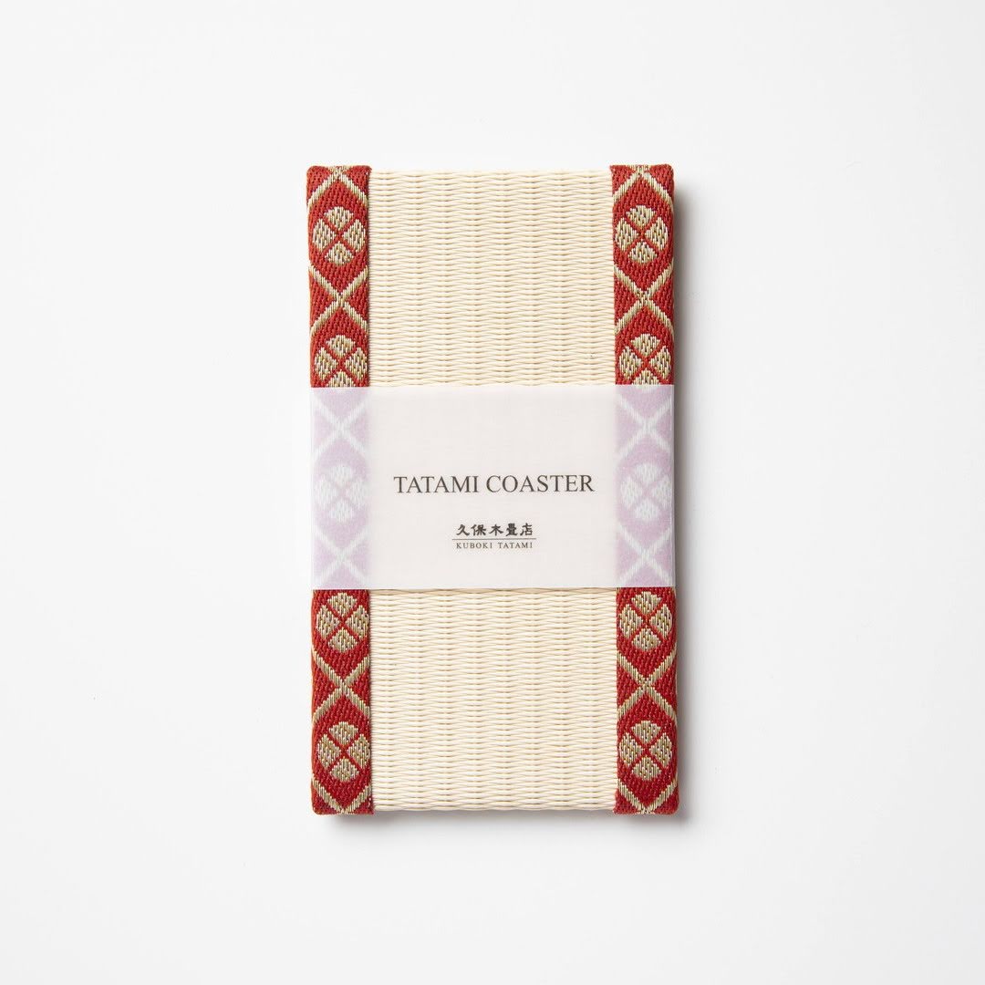 PP042 - スマートフォン置き　小紋高麗（赤）