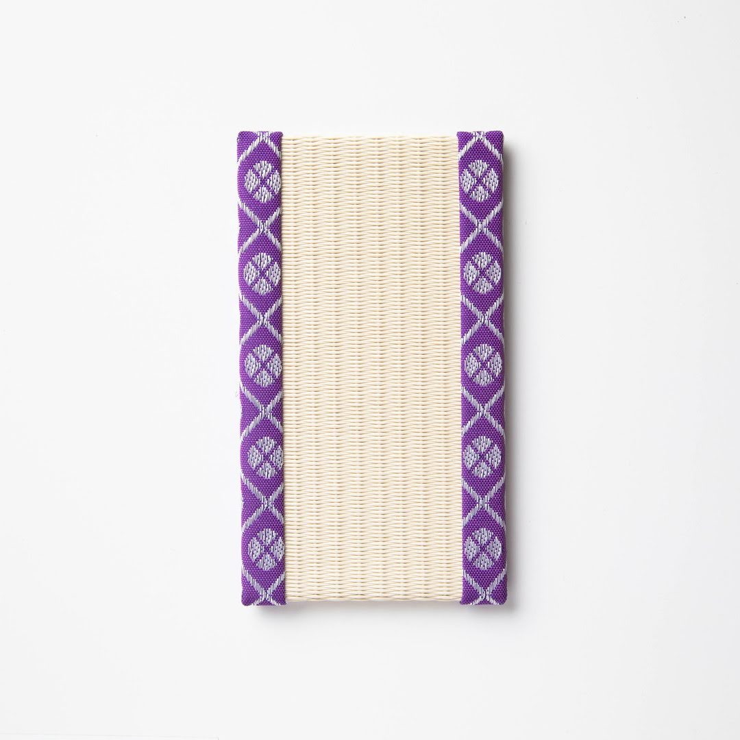 PP043 - スマートフォン置き　小紋高麗（紫）