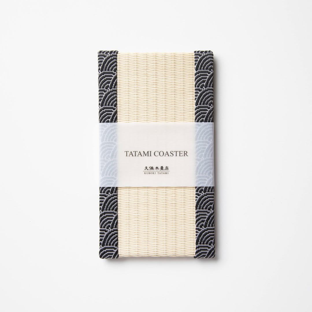 PP053 - Support pour smartphone, motif Seigaiha (noir)