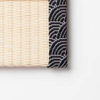 PP053 - Support pour smartphone, motif Seigaiha (noir)