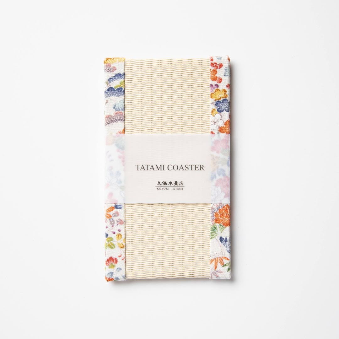 PP061 - スマートフォン置き　加賀友禅（白）