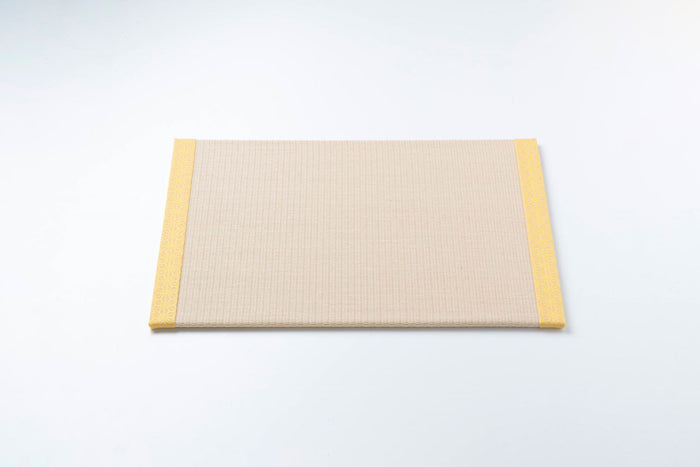 PM003 - 畳ランチョンマット 麻の葉（黄色）