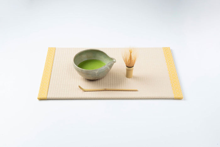 畳ランチョンマット 麻の葉（黄色）
