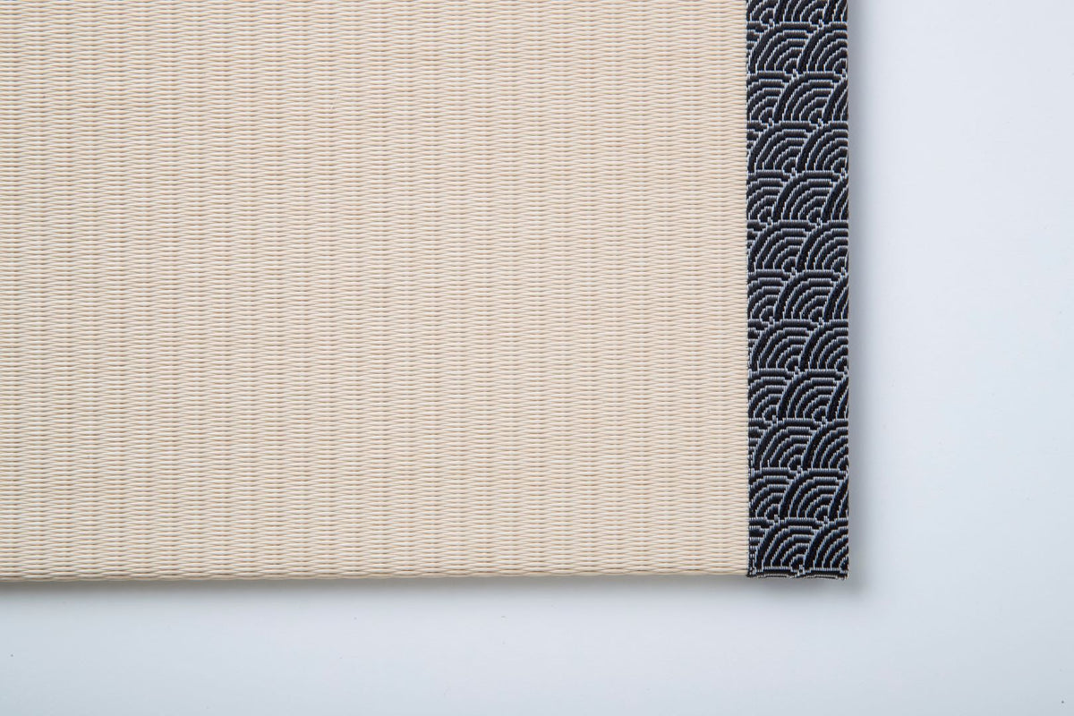 Tatami Placemat Seigaiha (Black)