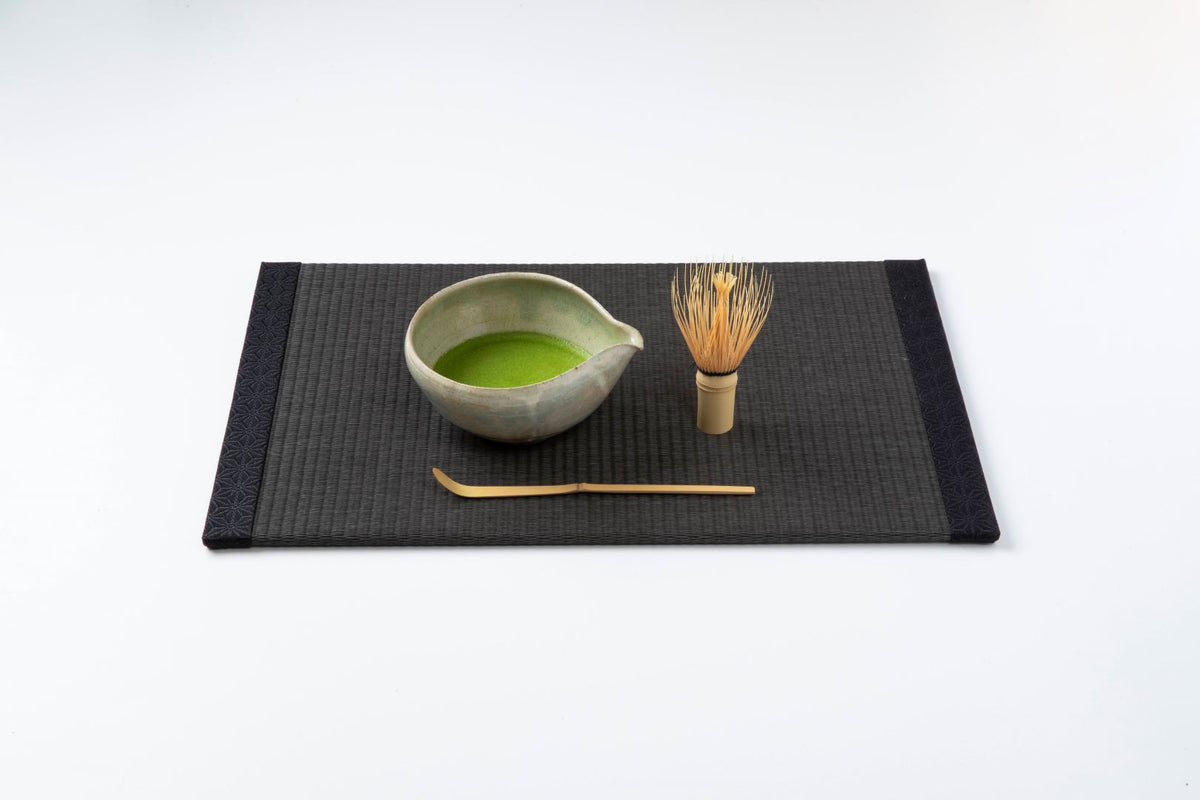 畳ランチョンマット ブラック（麻の葉）